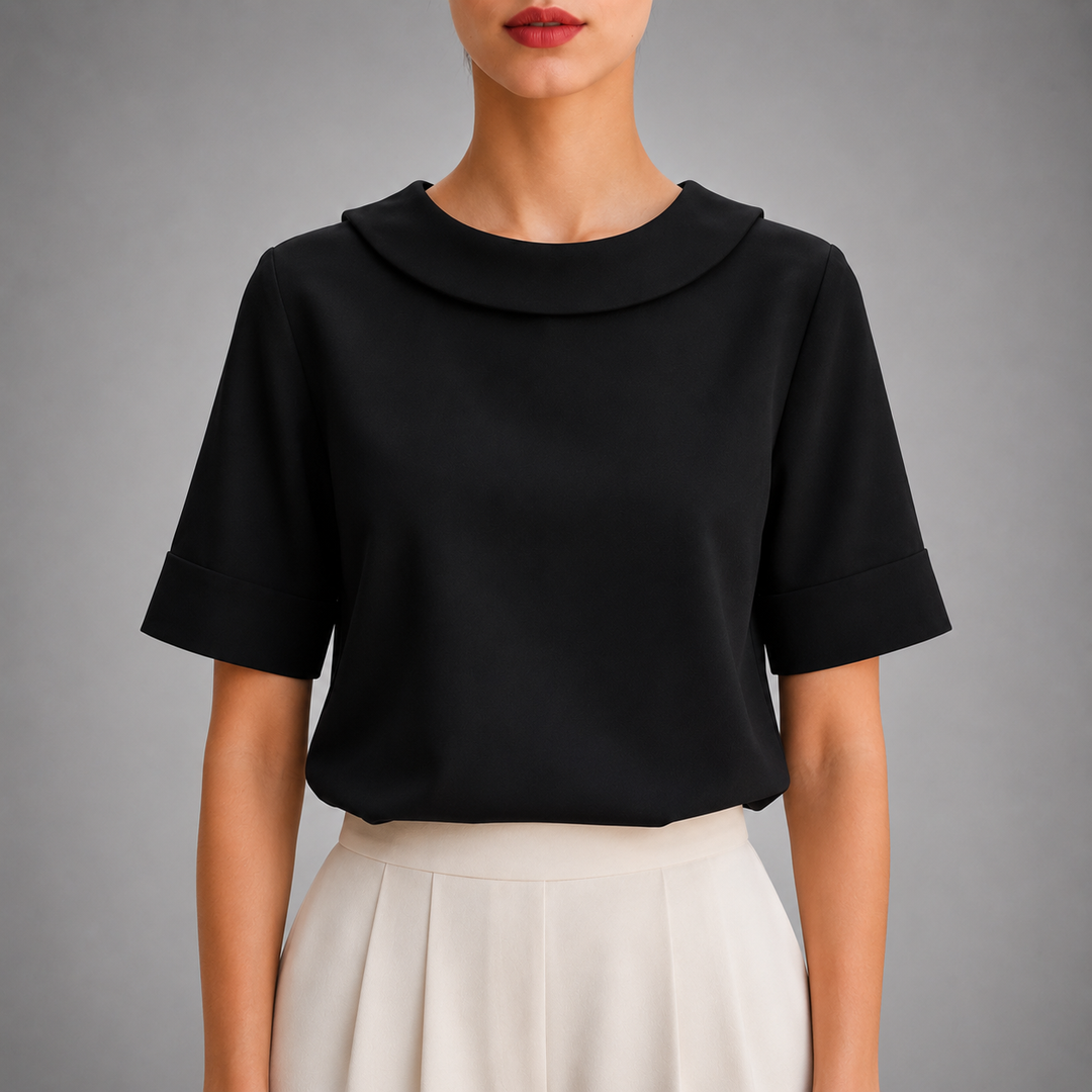 Camille | Round Neck Blouse - Helen & Olivia Manhattan