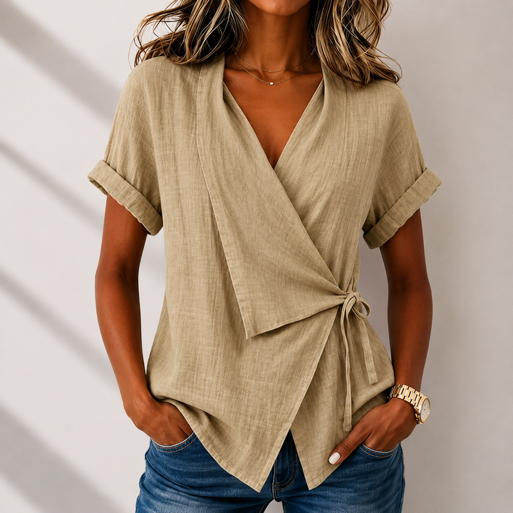 Celeste | Wrap Blouse - Helen & Olivia Manhattan
