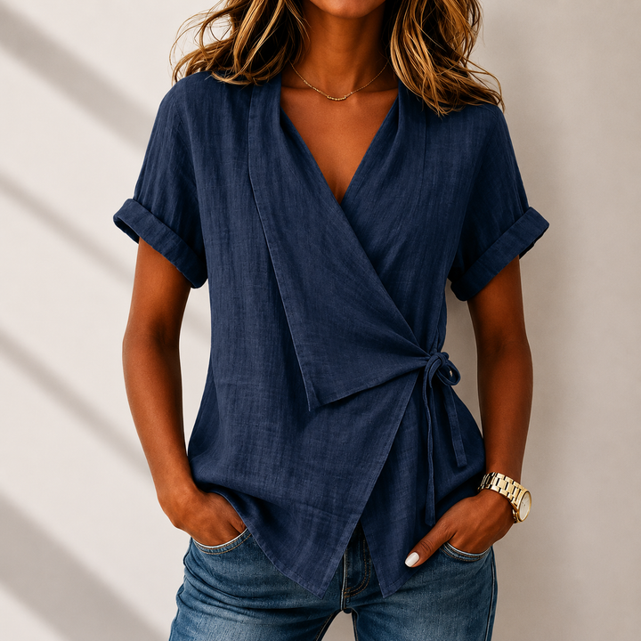 Celeste | Wrap Blouse - Helen & Olivia Manhattan