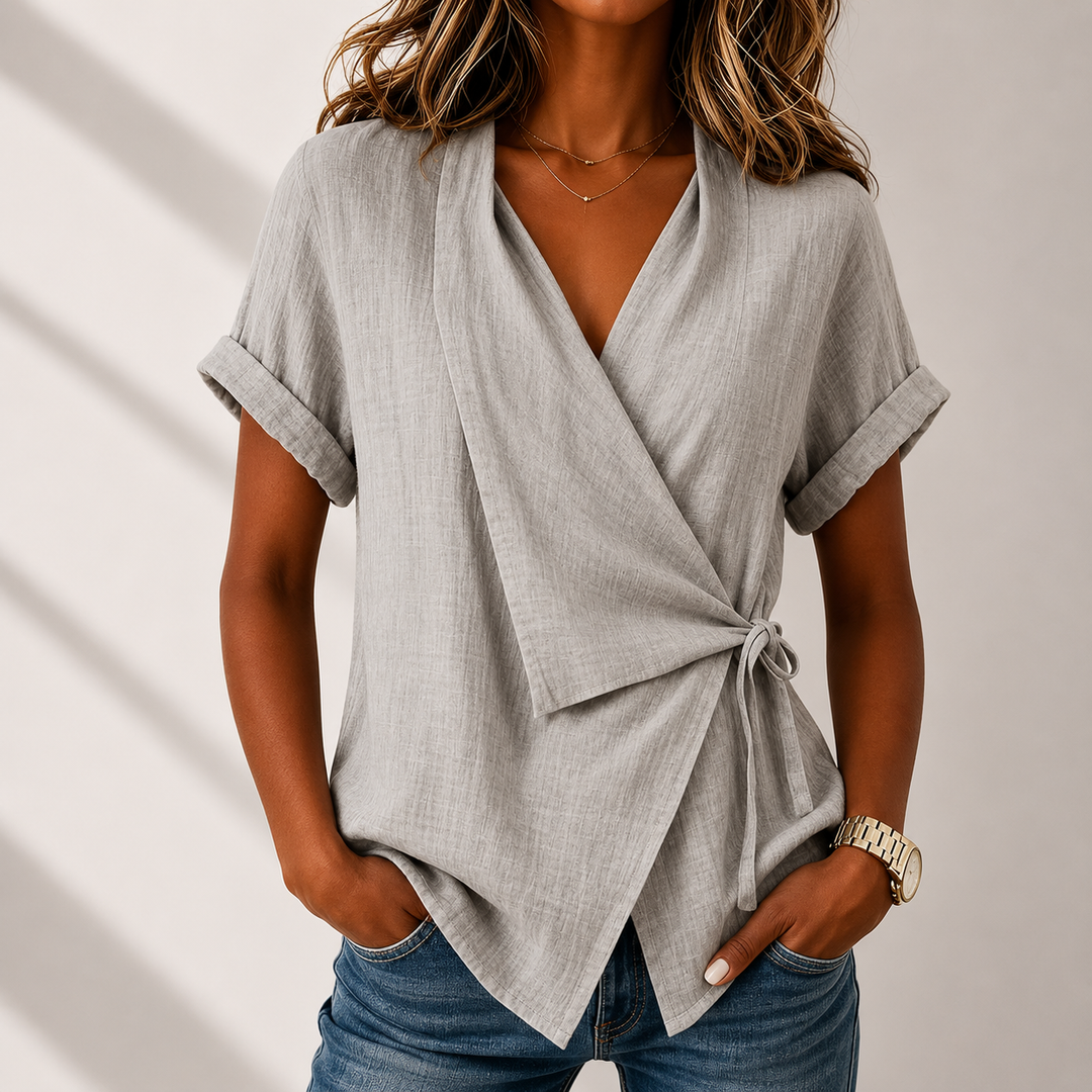 Celeste | Wrap Blouse - Helen & Olivia Manhattan