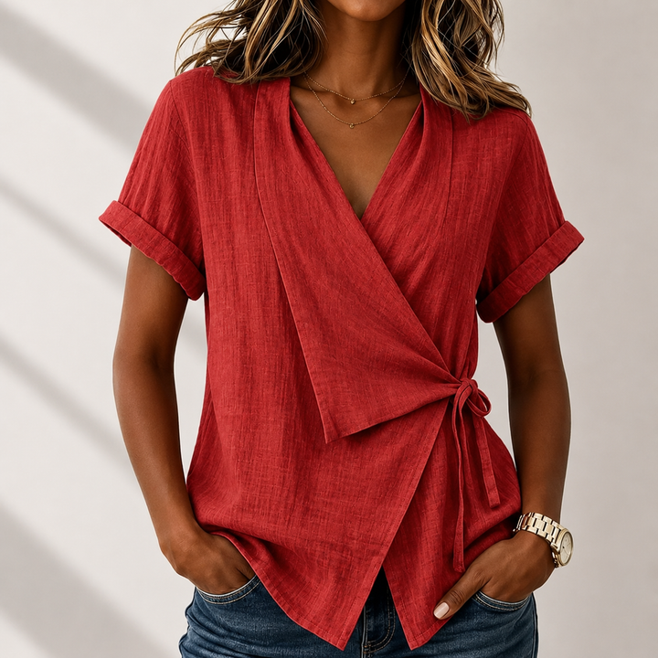 Celeste | Wrap Blouse - Helen & Olivia Manhattan