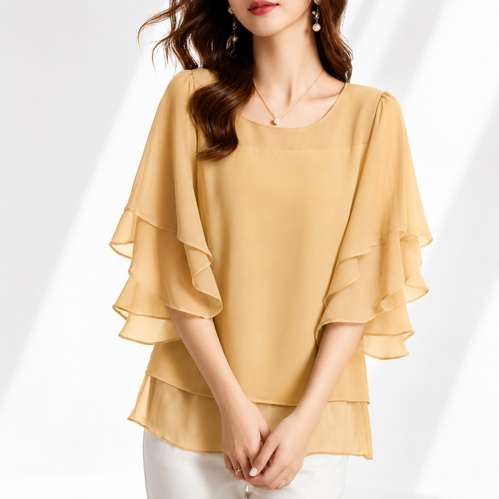 Elira | Ruffle Blouse - Helen & Olivia Manhattan