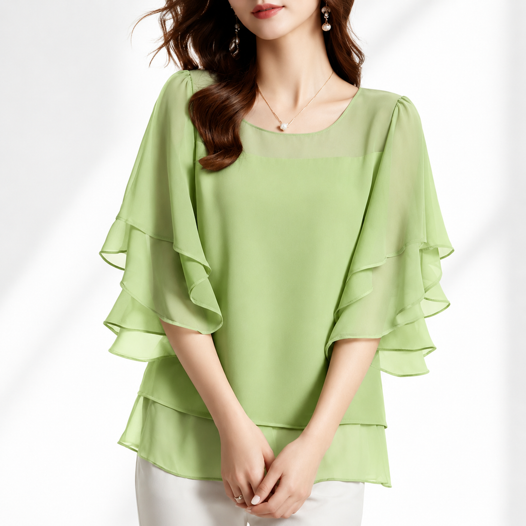 Elira | Ruffle Blouse - Helen & Olivia Manhattan