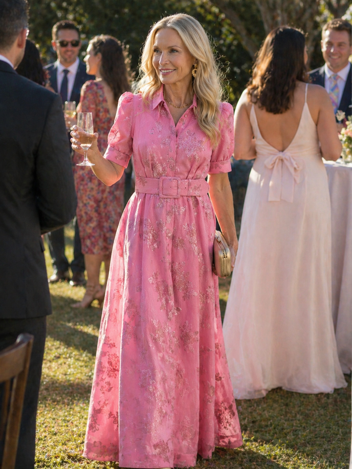 Xanthea | Belted Floral Maxi Dress
