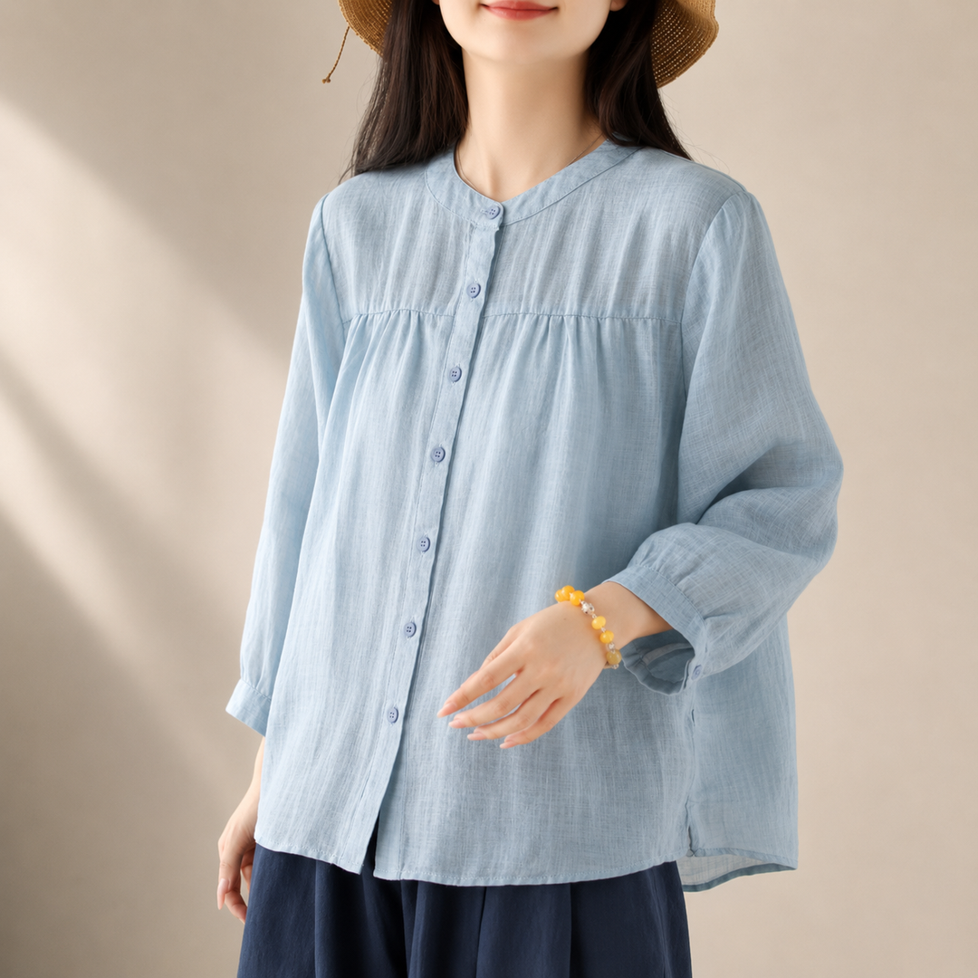 Liora | Relaxed Cotton Top - Helen & Olivia Manhattan