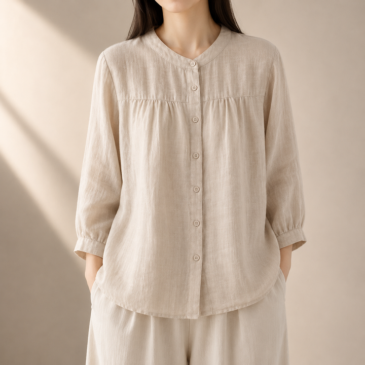 Liora | Relaxed Cotton Top - Helen & Olivia Manhattan