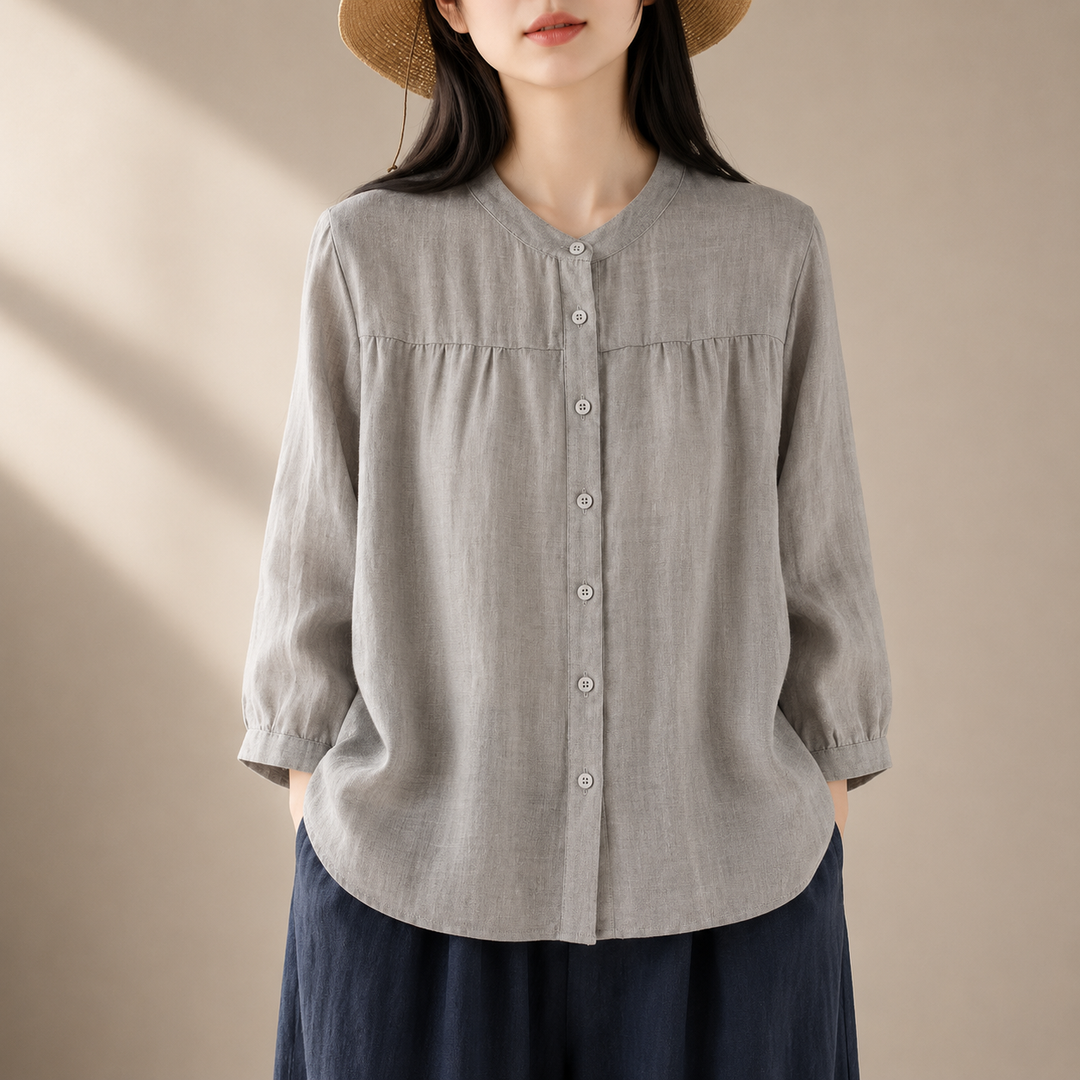 Liora | Relaxed Cotton Top - Helen & Olivia Manhattan