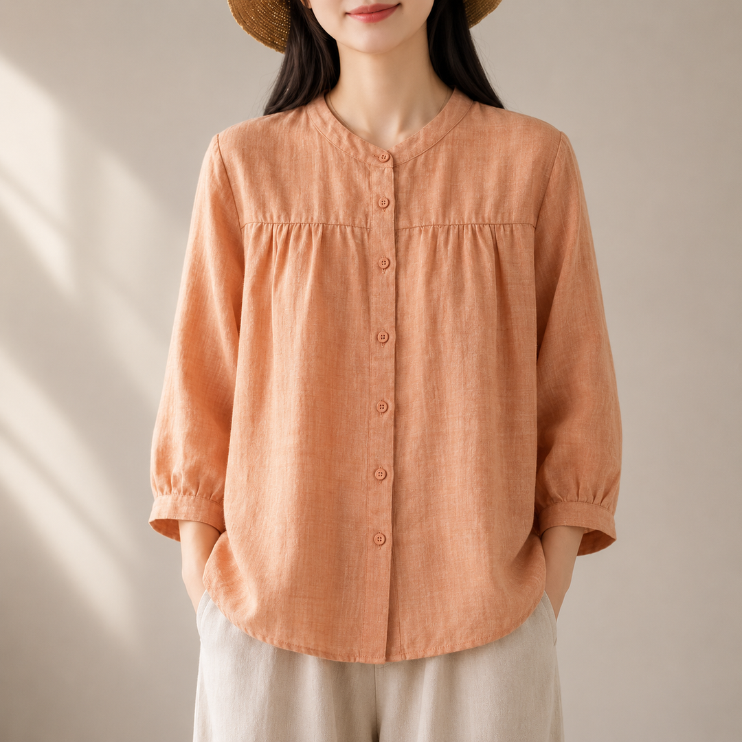 Liora | Relaxed Cotton Top - Helen & Olivia Manhattan