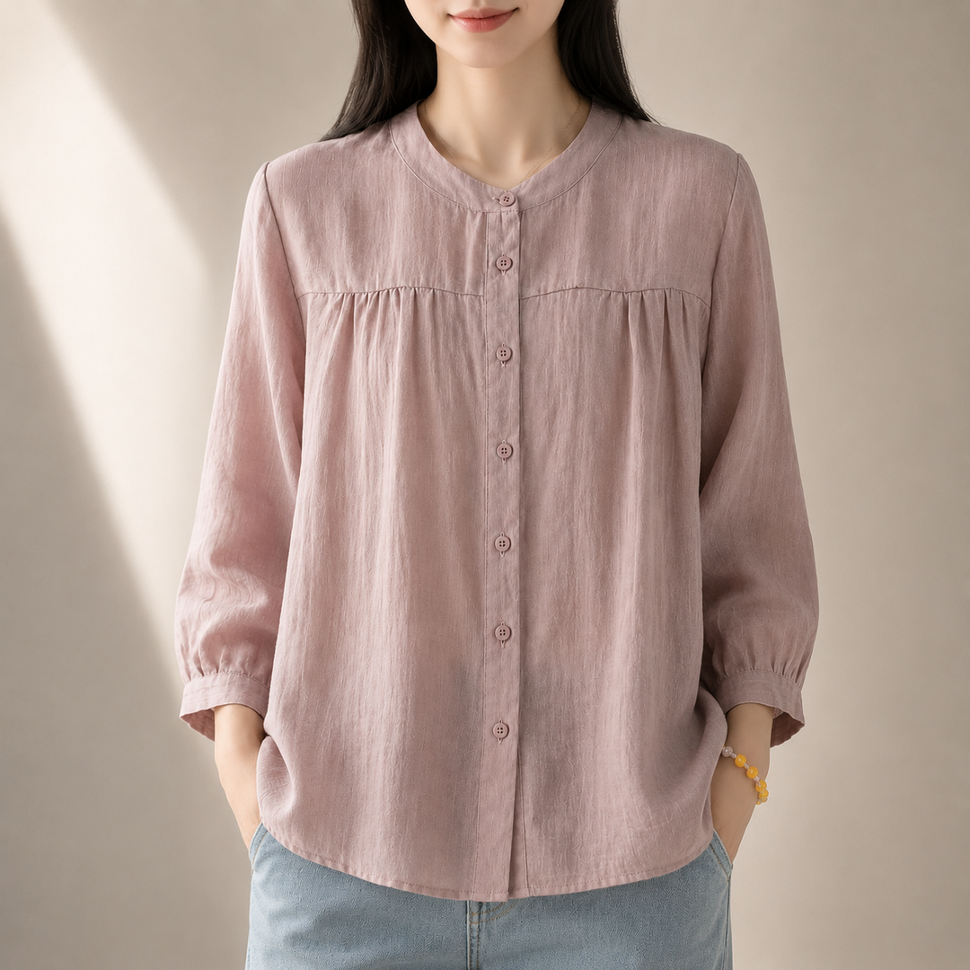 Liora | Relaxed Cotton Top - Helen & Olivia Manhattan