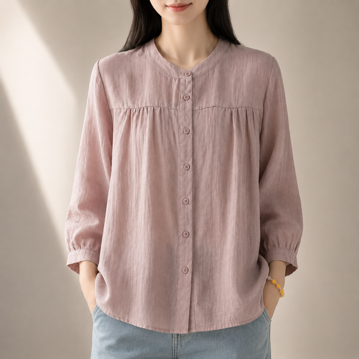 Liora | Relaxed Cotton Top - Helen & Olivia Manhattan