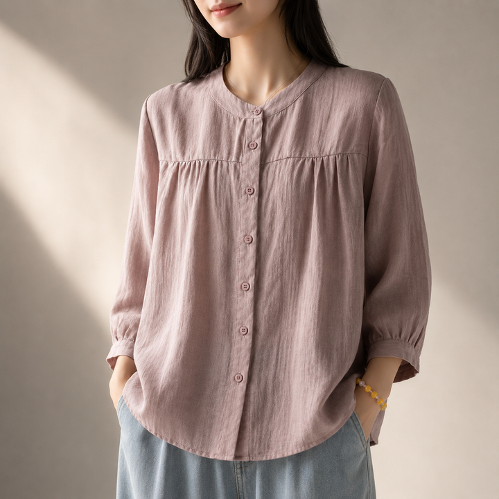 Liora | Relaxed Cotton Top - Helen & Olivia Manhattan
