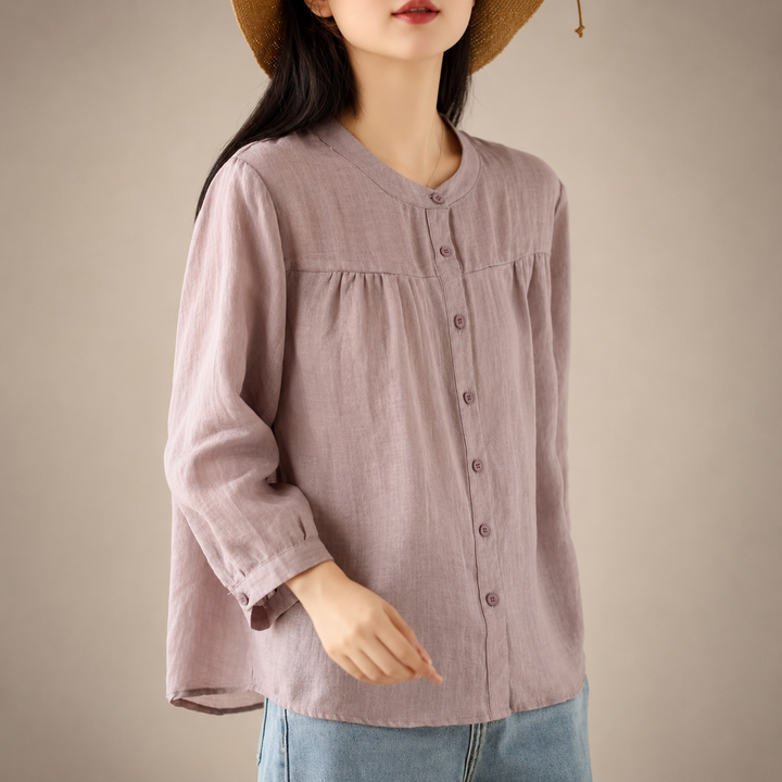 Liora | Relaxed Cotton Top - Helen & Olivia Manhattan