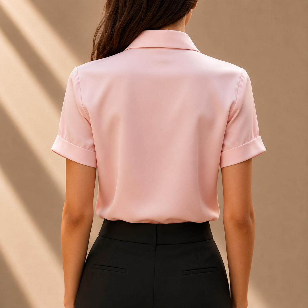 Camille | Tie Collar Top - Helen & Olivia Manhattan