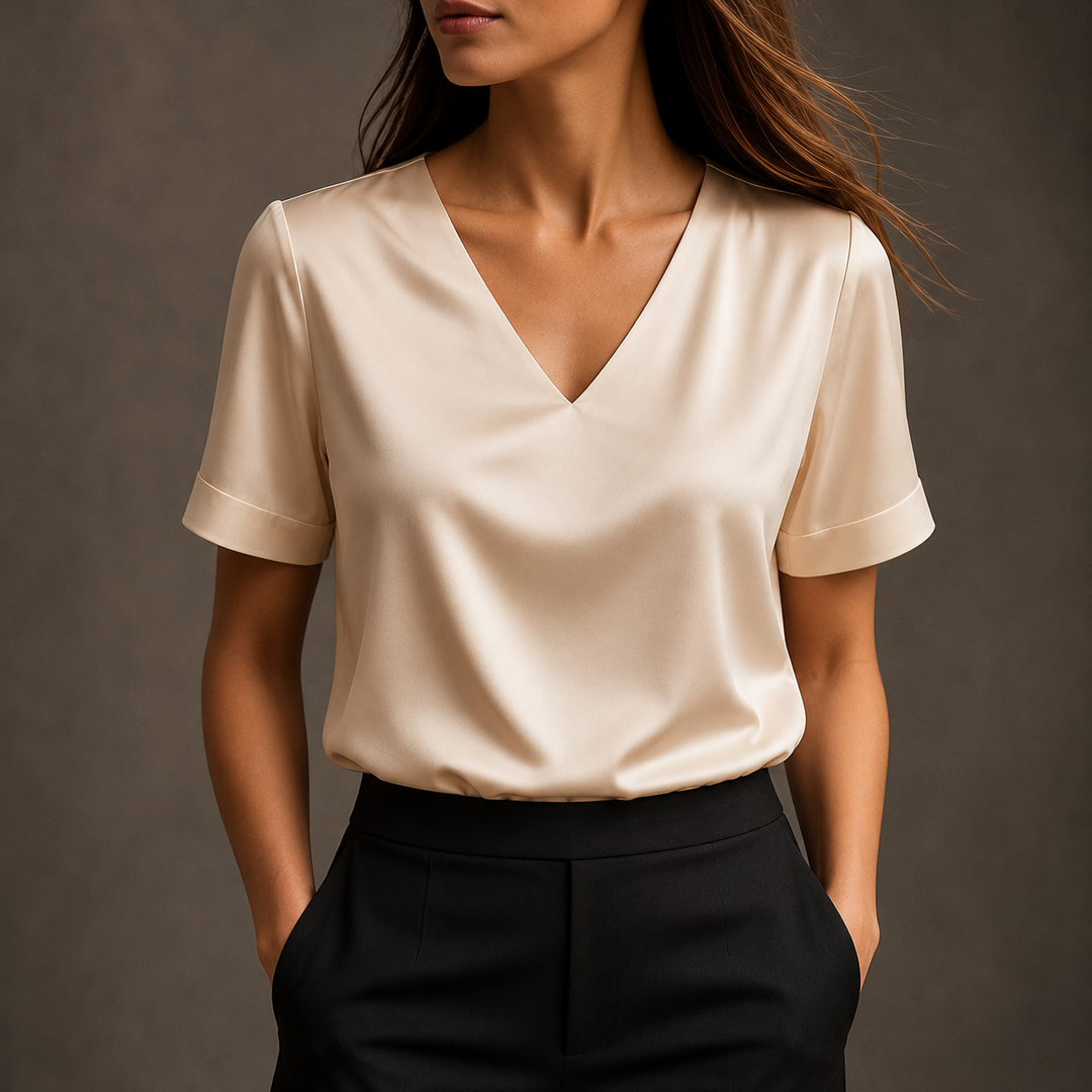 Audrey | V-Neck Blouse - Helen & Olivia Manhattan