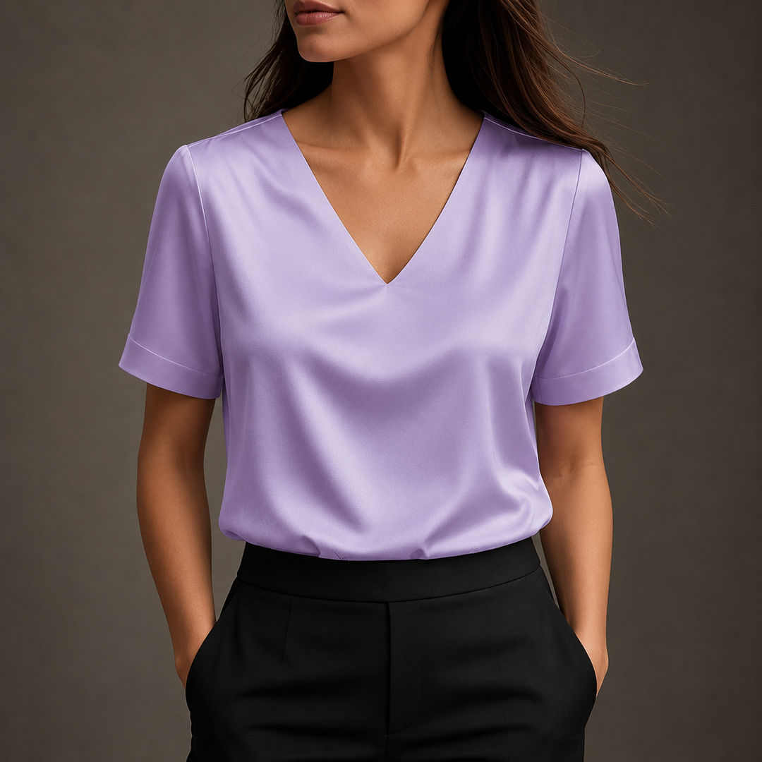 Audrey | V-Neck Blouse - Helen & Olivia Manhattan