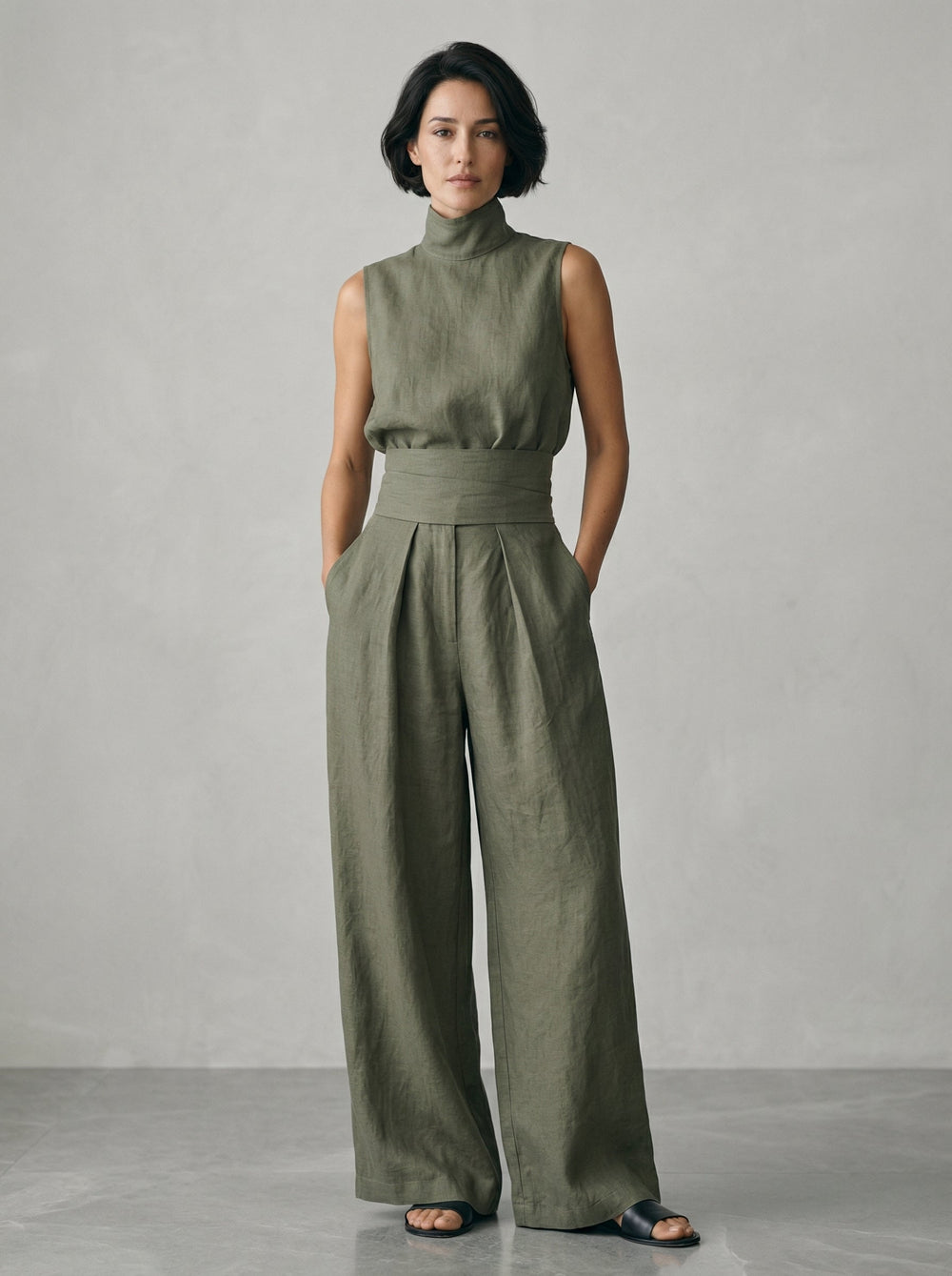 Esther | Minimalistisches ärmelloses Top-Set - Helen & Olivia Manhattan