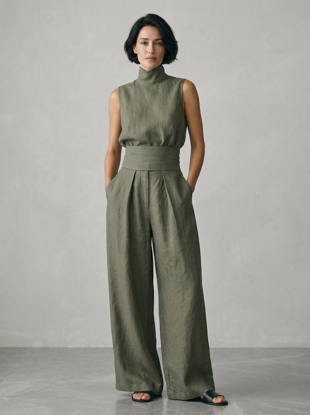 Esther | Minimalistisches ärmelloses Top-Set - Helen & Olivia Manhattan