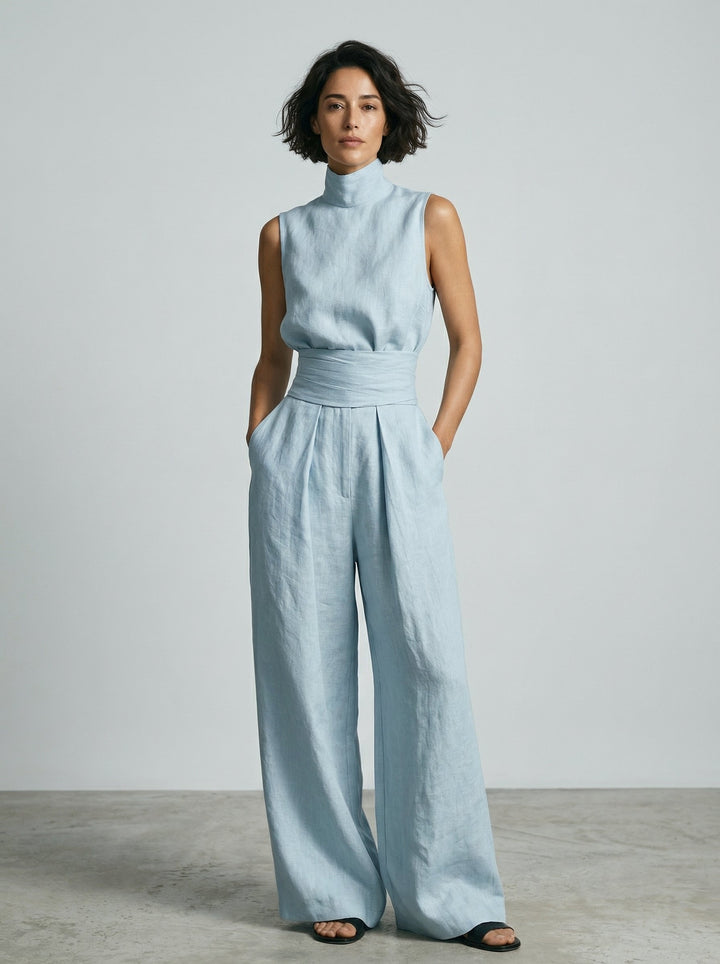 Esther | Minimalistisches ärmelloses Top-Set - Helen & Olivia Manhattan
