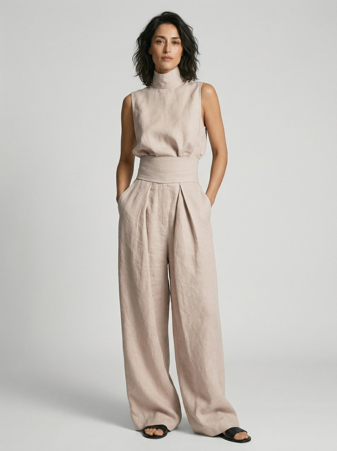 Esther | Minimalistisches ärmelloses Top-Set - Helen & Olivia Manhattan