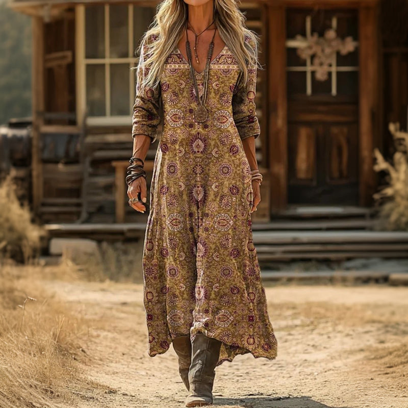Naveah | Long Sleeve Quotidiano Midi Dress