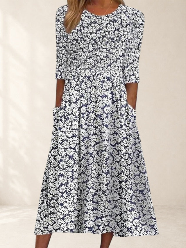 Violethia | Elegant Midi Dress