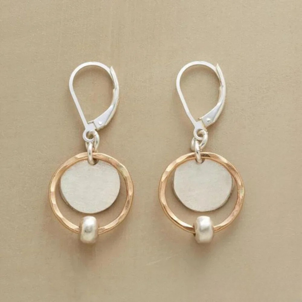 Addie | Vintage Pearl Earrings with Gold & Silver Plating