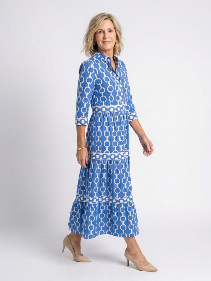 Ysolde | Chain Motivo Midi Dress