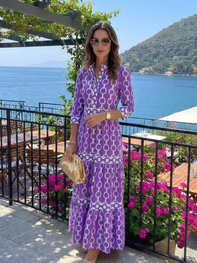 Ysolde | Chain Motivo Midi Dress