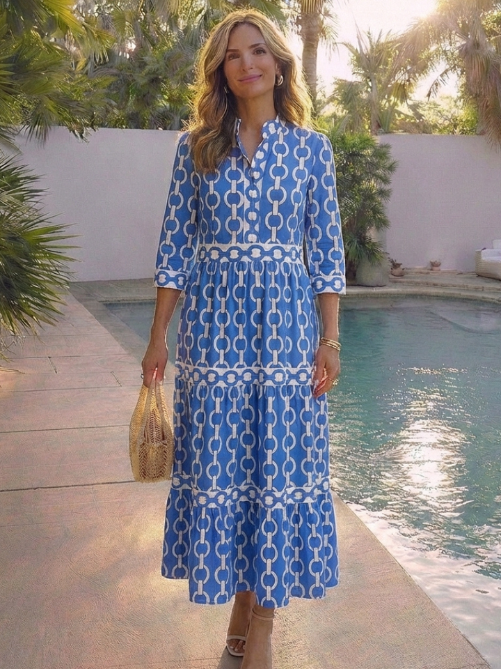 Ysolde | Chain Motivo Midi Dress