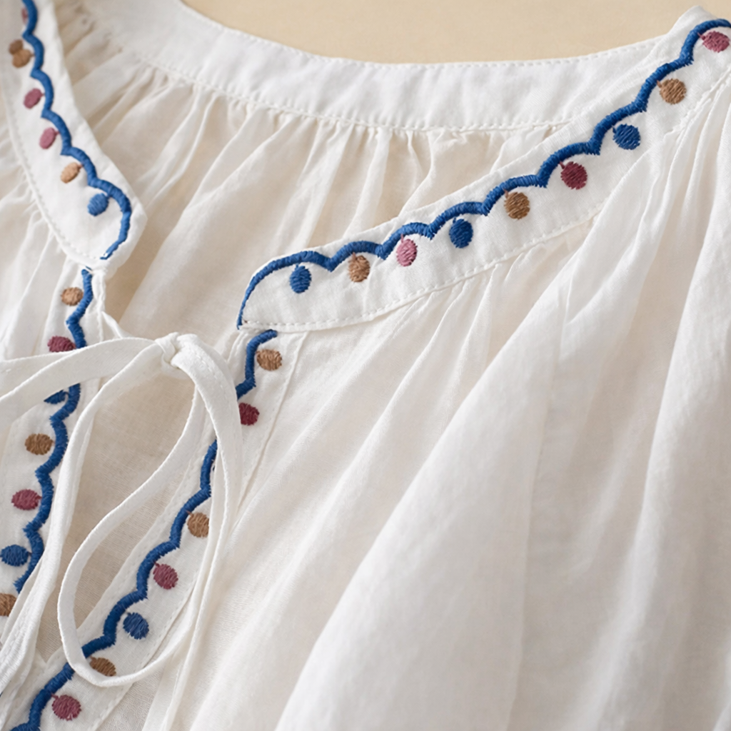 Emma | Linen Blouse - Helen & Olivia Manhattan