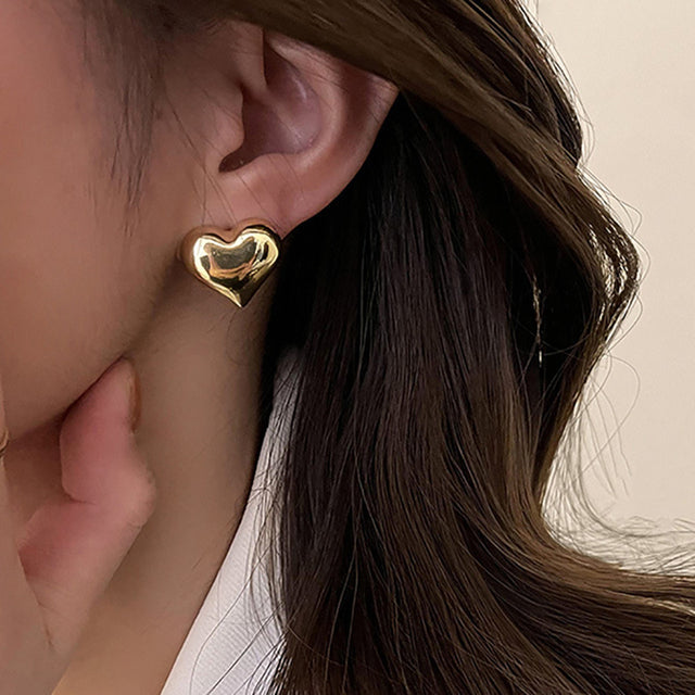 Earrings a Heart Elegant
