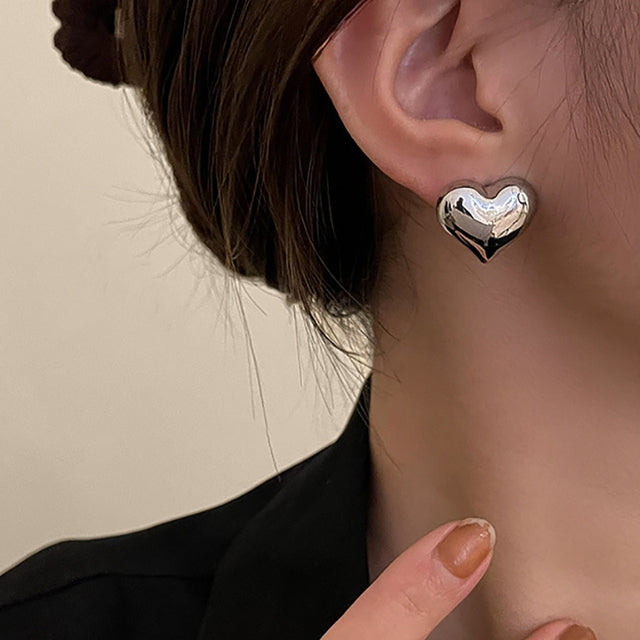Earrings a Heart Elegant