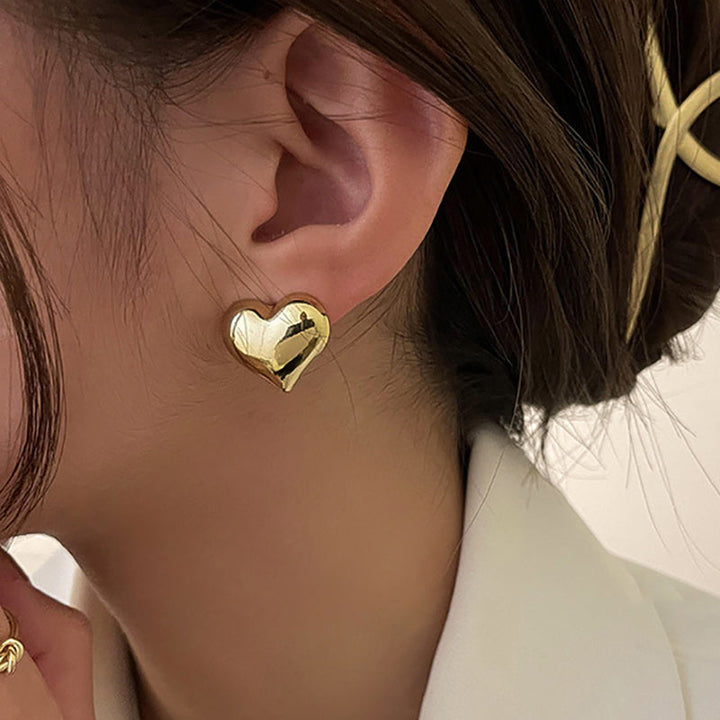 Earrings a Heart Elegant