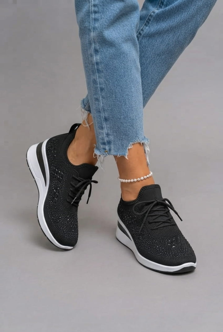 Alessia | Scarpe sportive comfort con dettagli di strass