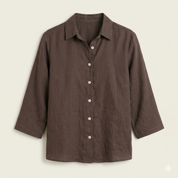 Mimi | Simple Linen Button Shirt