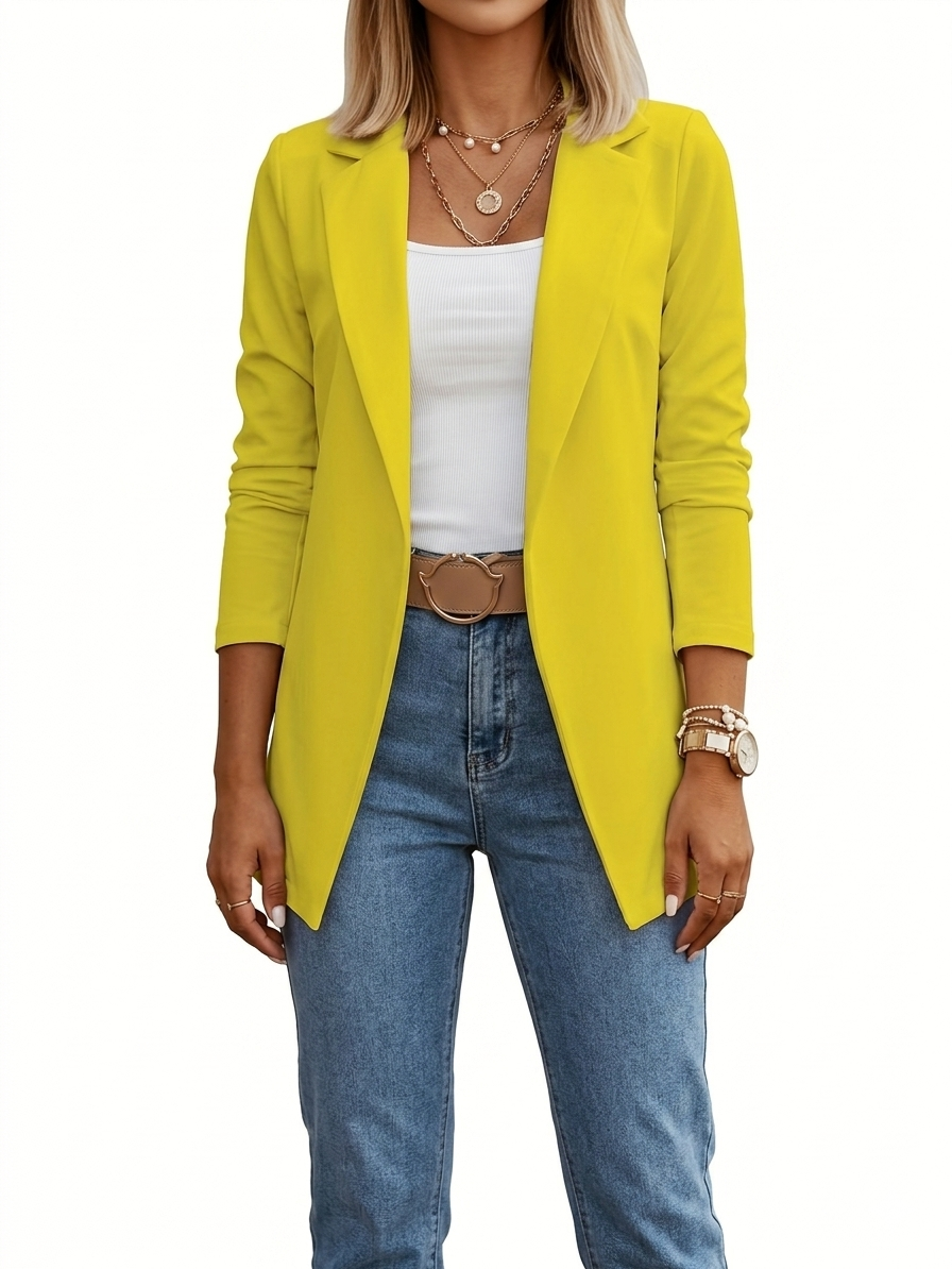 Amelie | Draped Blazer - Pink