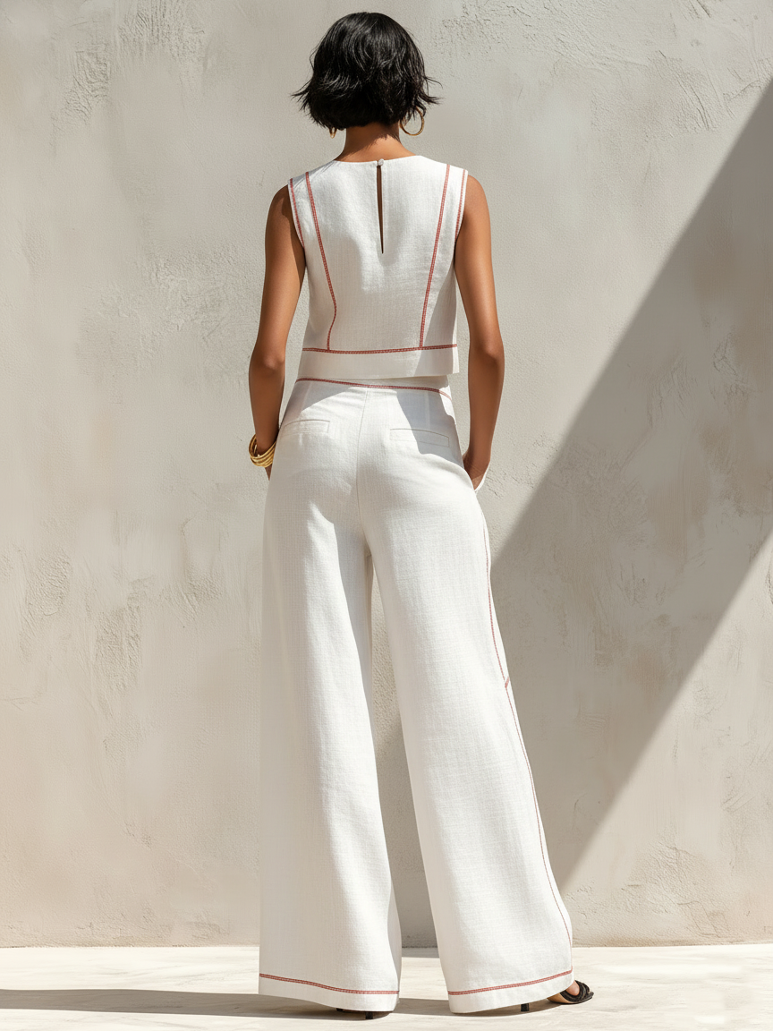 Star | Completo in Linen a Contrasto