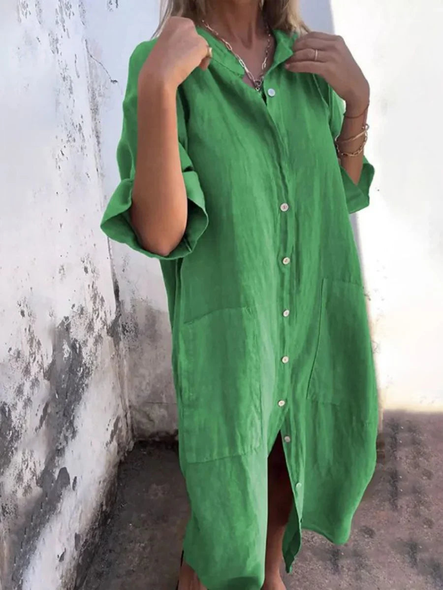 Dora | Effortless Shirt Dress