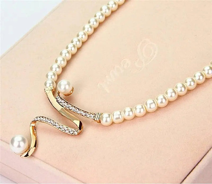 Se collana & orecchini with pearls naturali