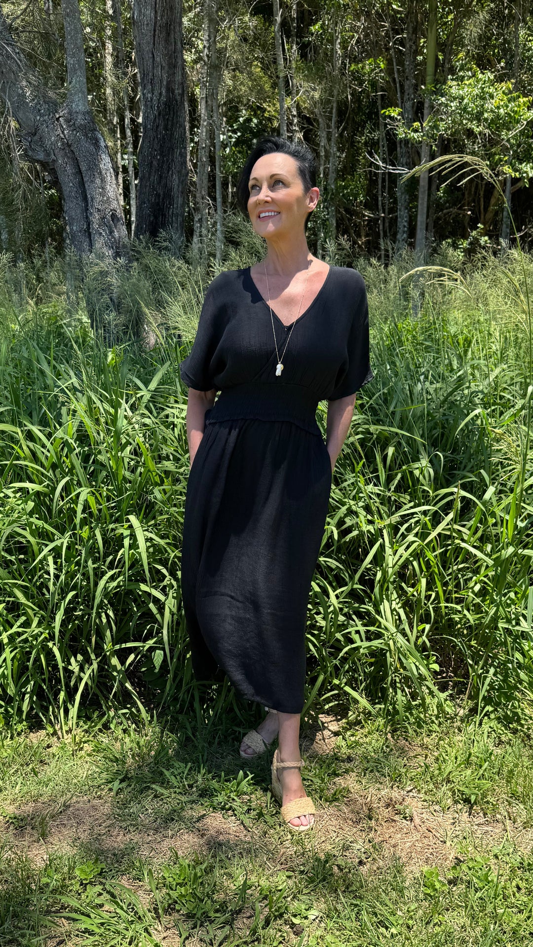 Nora | Bamboo Fiber Midi Dress
