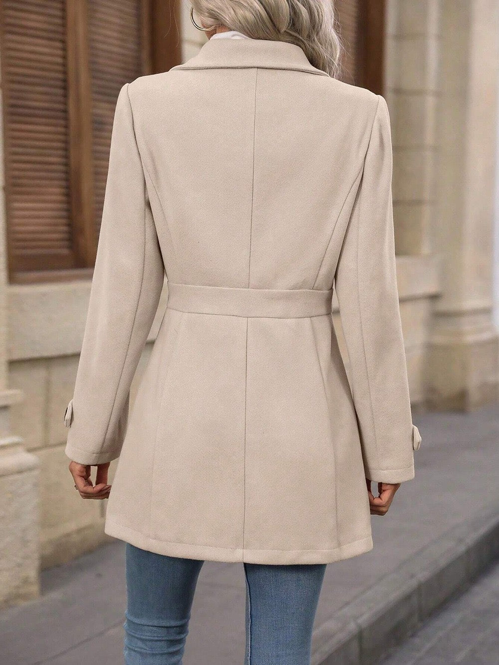 Elena | Classic Belted Coat - Black