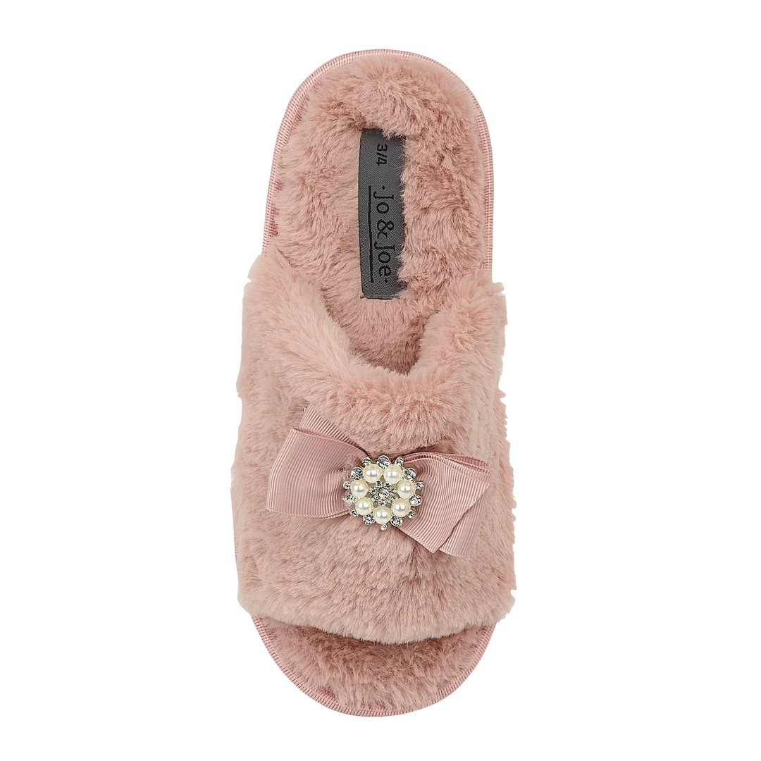 Coral | Slides Aperte in Ecopelliccia