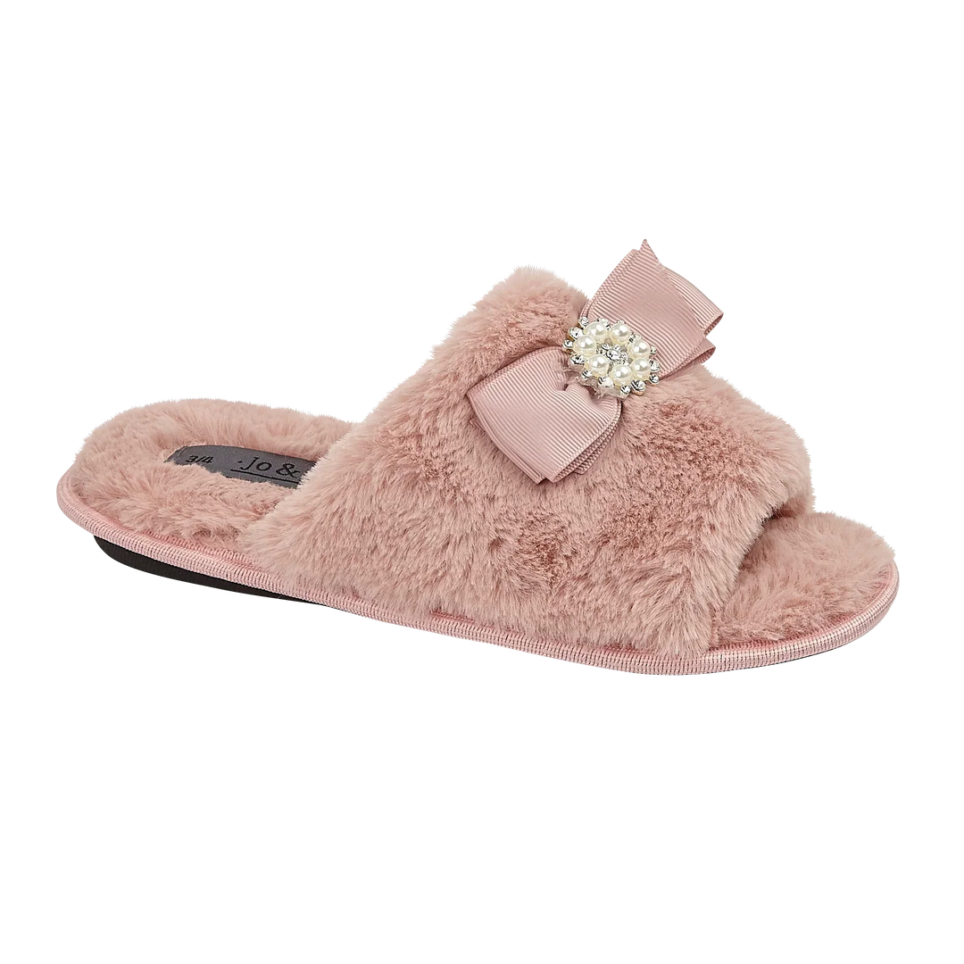 Coral | Slides Aperte in Ecopelliccia