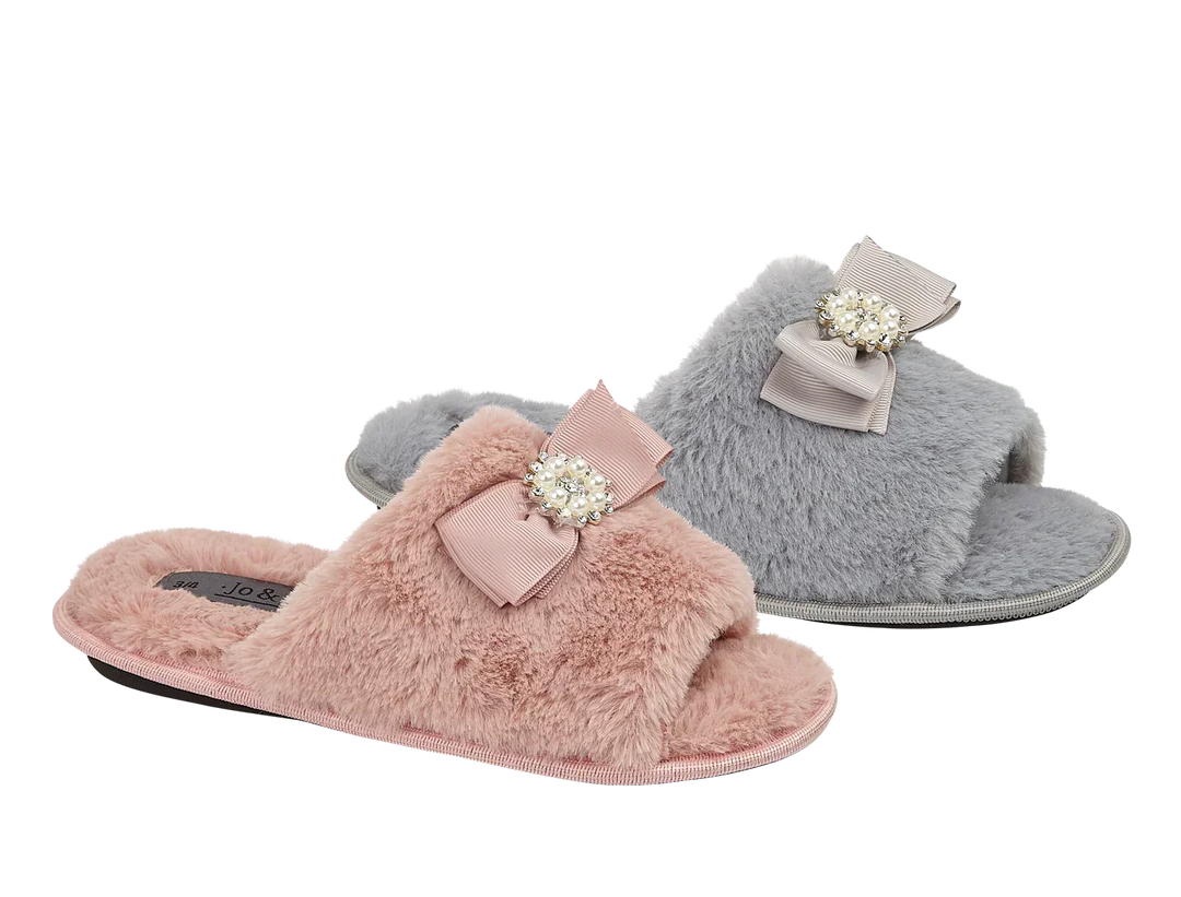 Coral | Slides Aperte in Ecopelliccia