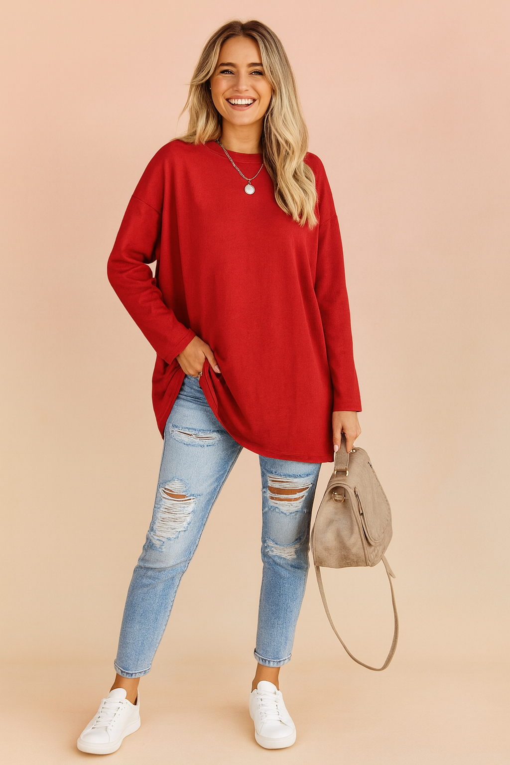 Lexi | Relaxed Long Sleeve Tunic Top