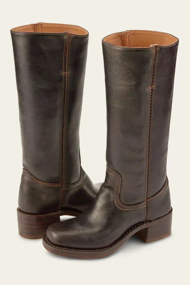 Van | Knee-High Boots with Slim Fit & Structured Sun