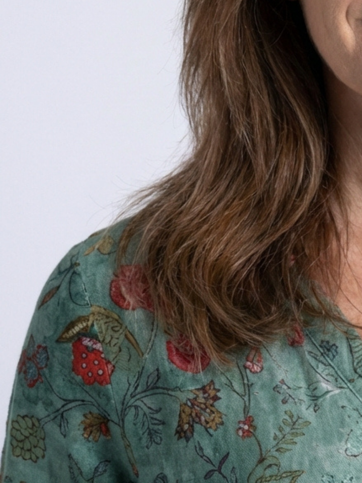 Bernadette | Effortless Floral V Neck Maxi Dress