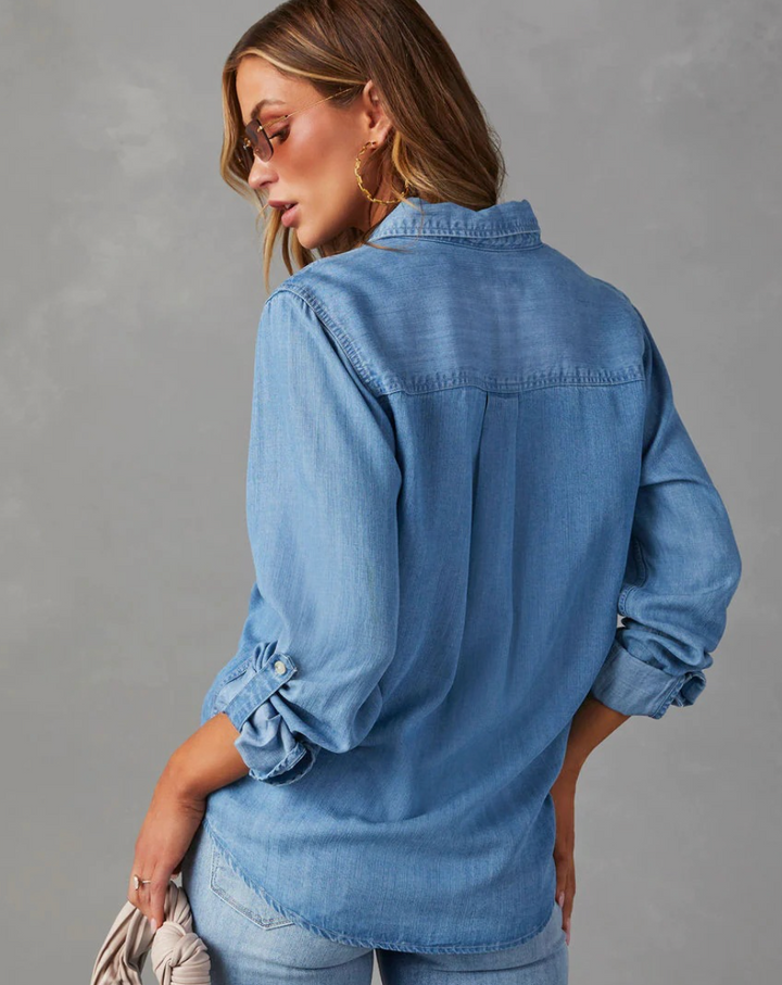 Xena | Long Sleeve Button Polo