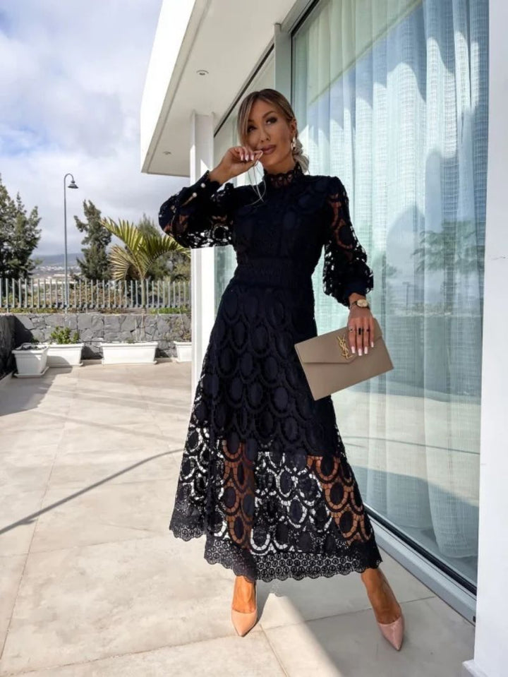 Petra | Occasion Midi Dress with Cut-Out Detailing