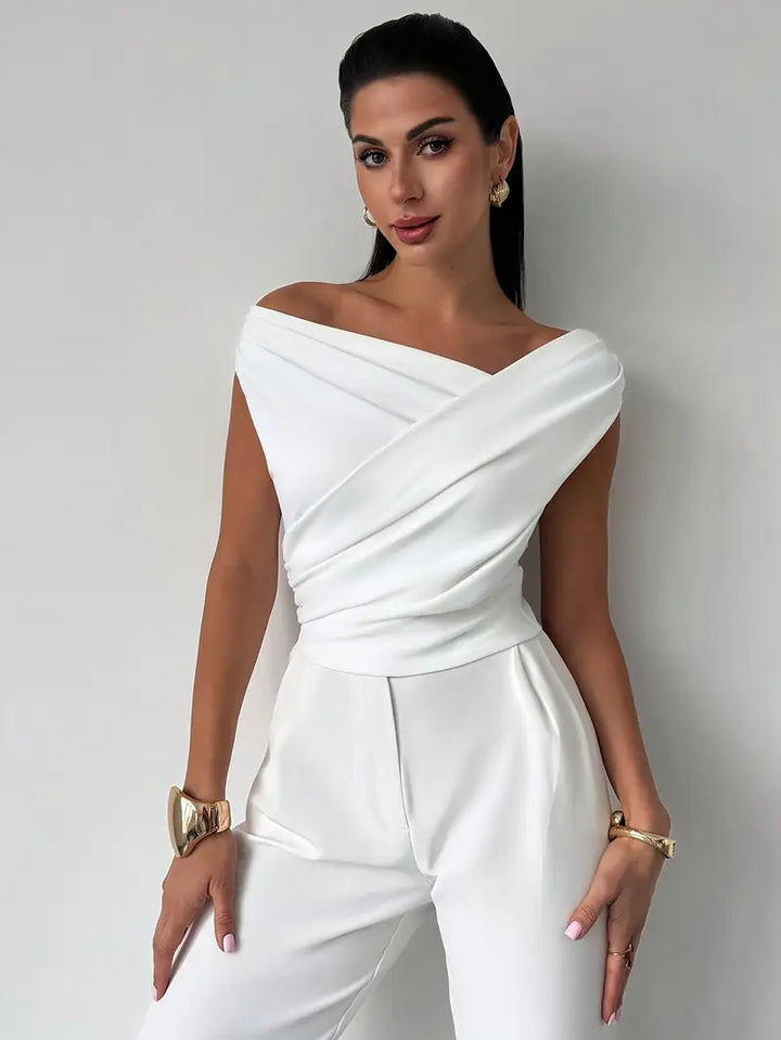Jemima | Draped One-Shoulder Top